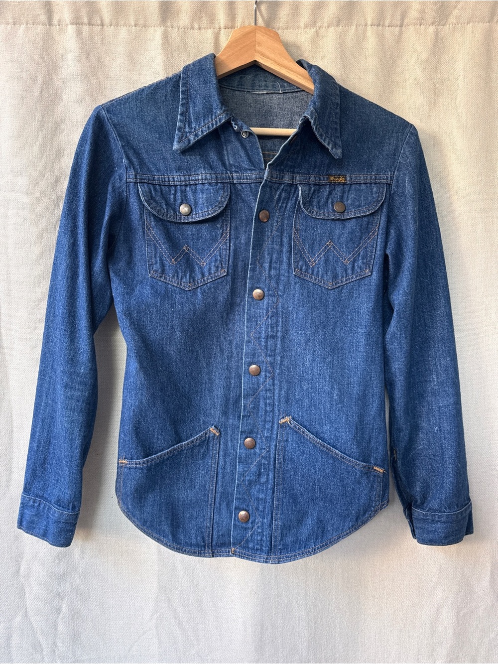 Woman’s Blue Denim Shirt Jacket - Classic Lightweight Layer